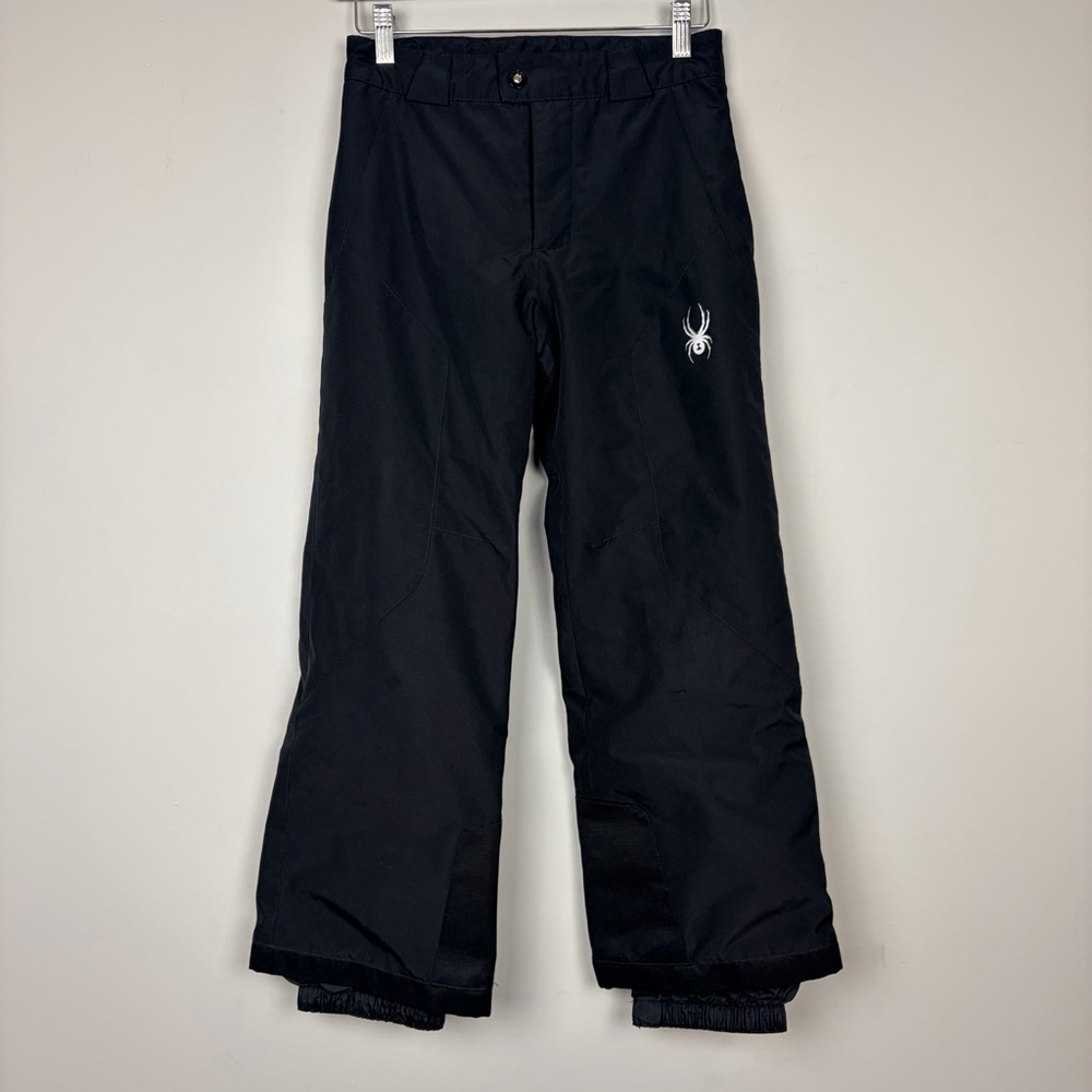 Spyder Boys Ski Snow Pants Black Insulated Waterproof Kids M